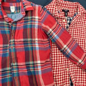 Gap boys dress shirts size small 6-7